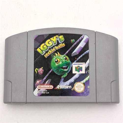 Iggys Reckin Balls - Cartridge - Nintendo 64 (EUR) (A Grade) (Genbrug)